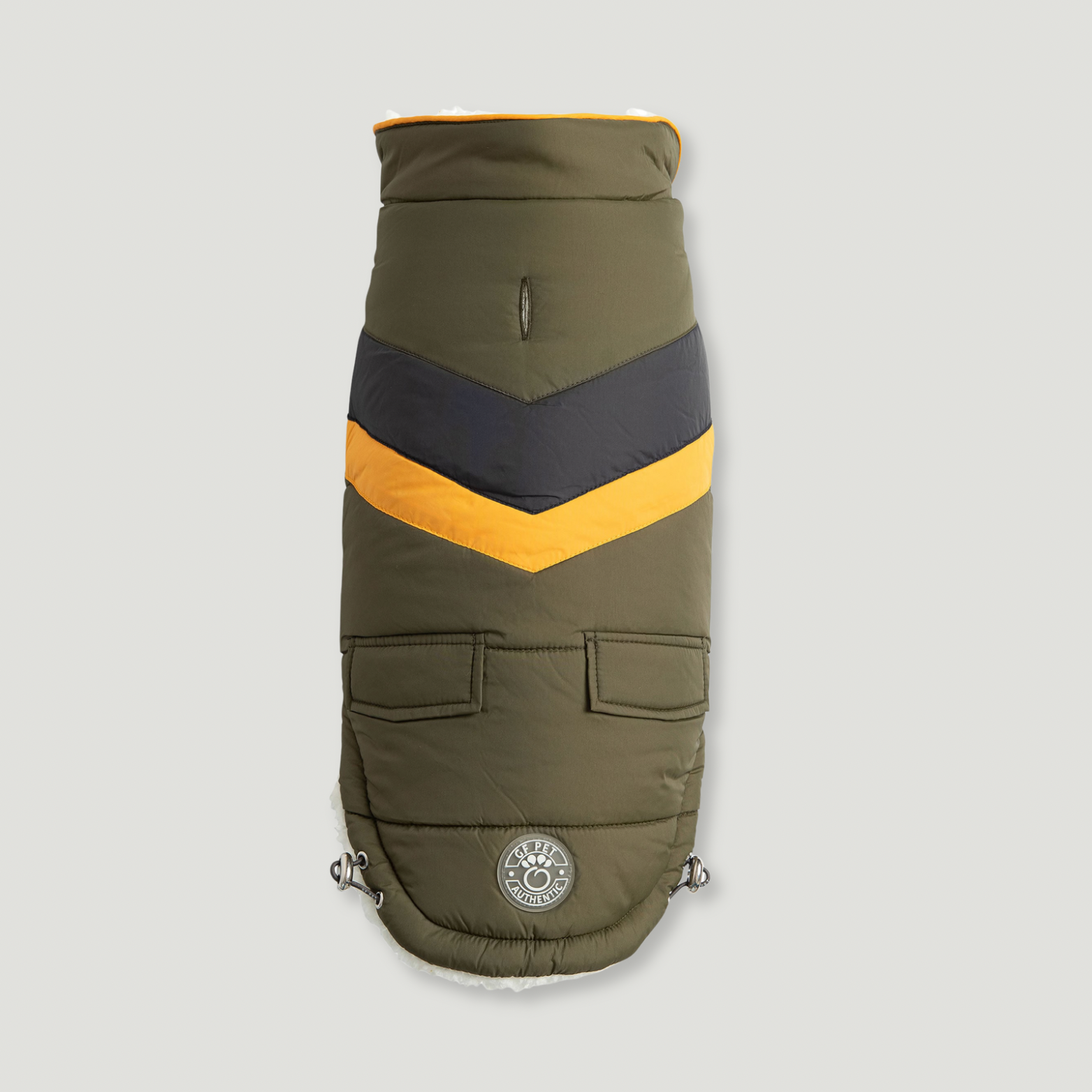 ARIMO “Trail Stripe Puffer” Dog Jacket