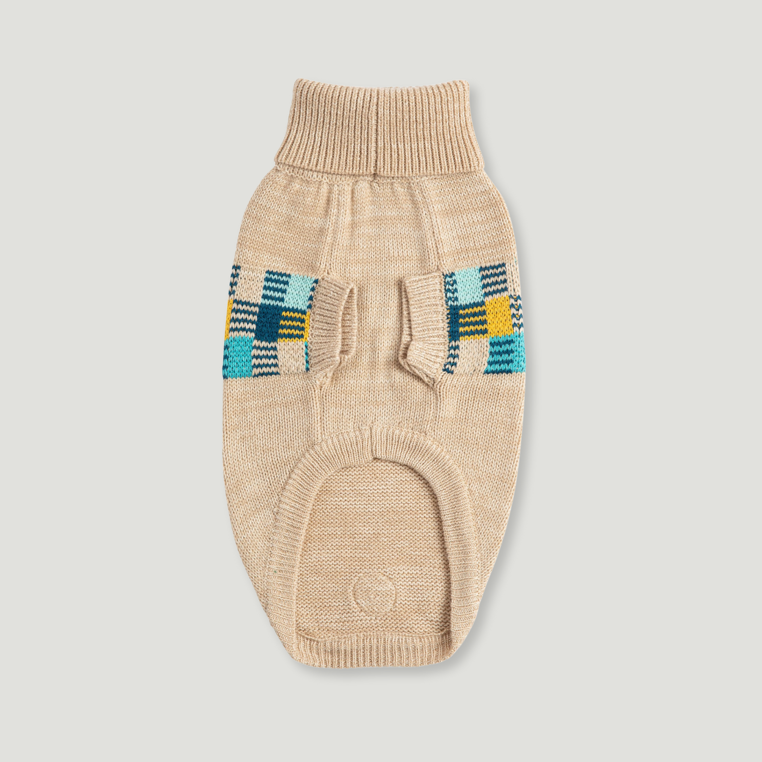 ARIMO “Winter Sailor” Dog Sweater — Oatmeal Multi