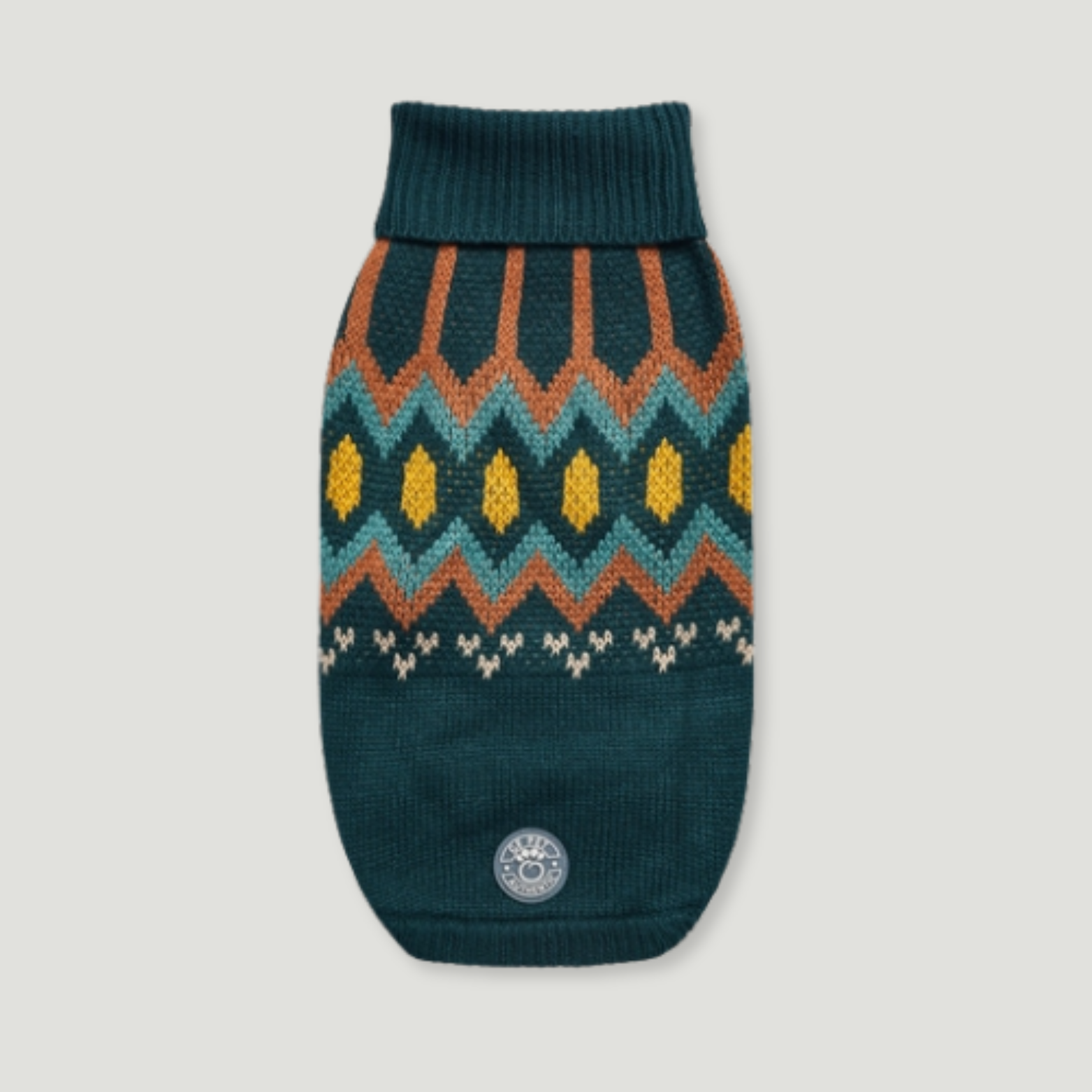 ARIMO “Heritage Knit” Dog Sweater — Teal