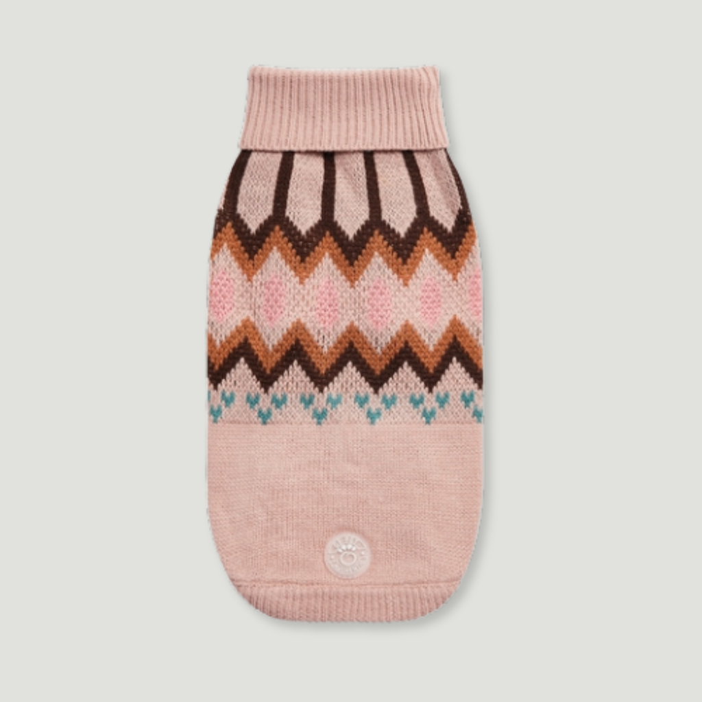 ARIMO “Heritage Knit” Dog Sweater — Pink