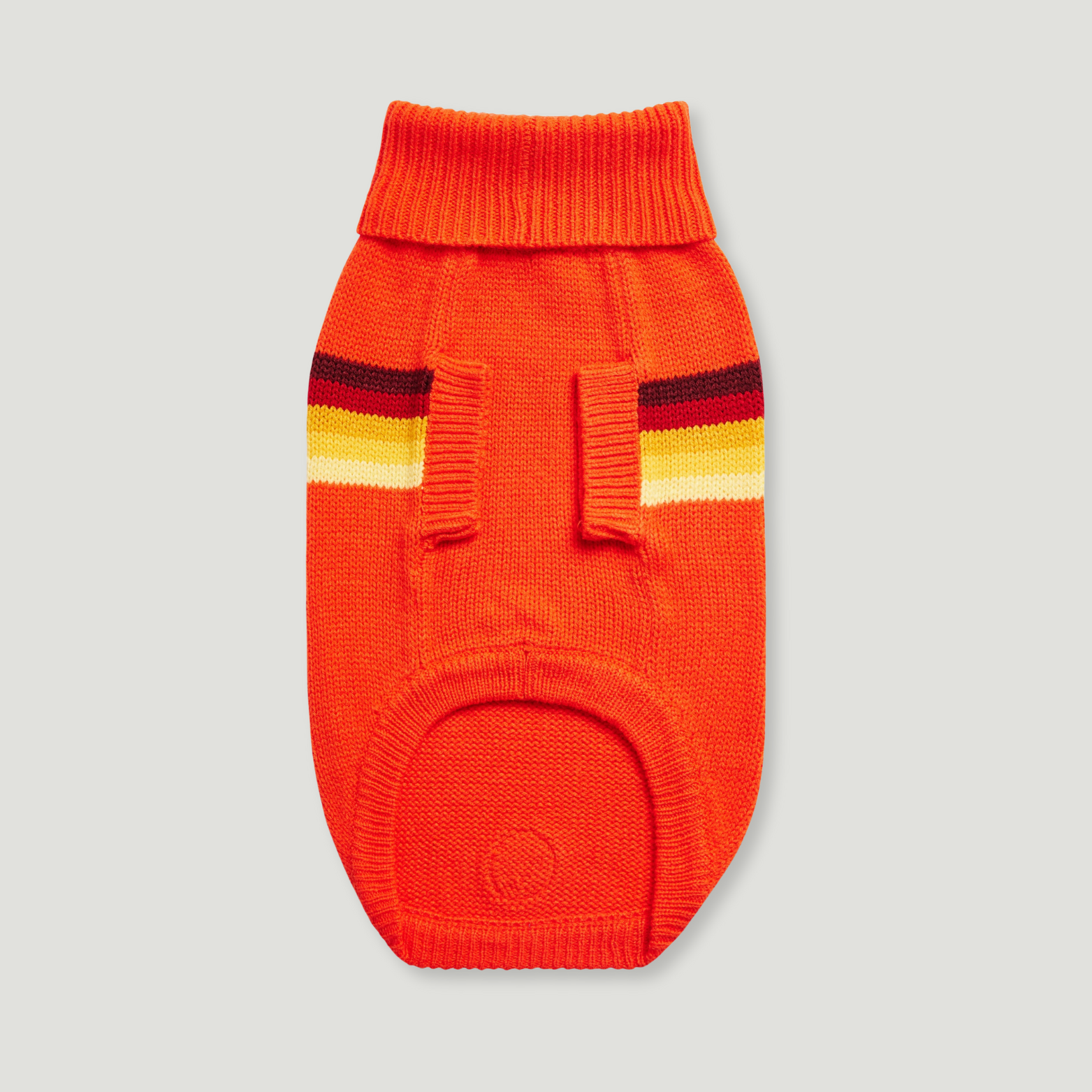 ARIMO “Retro Stripe” Dog Sweater — Orange