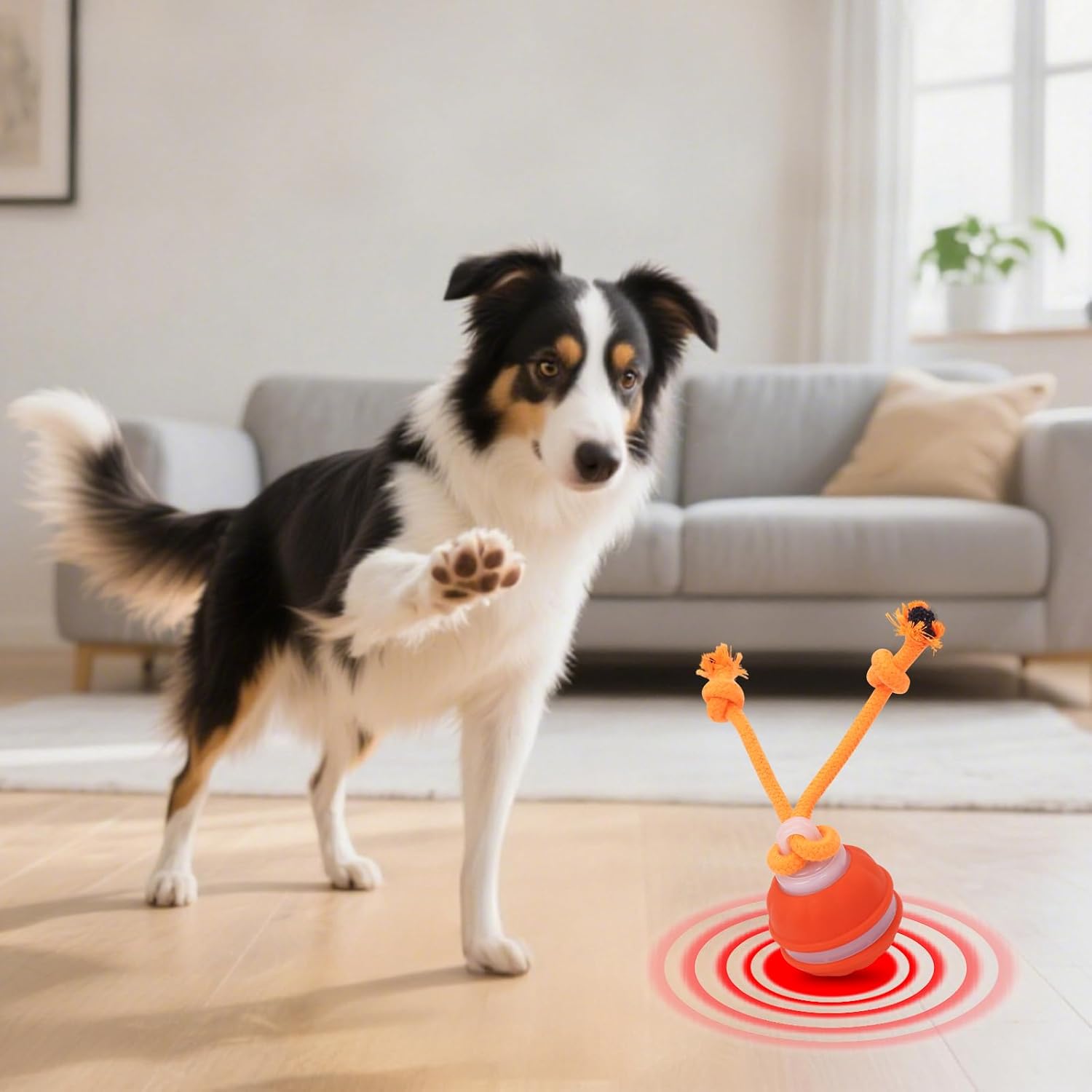 Interactive Motion-Activated Dog Ball Toy