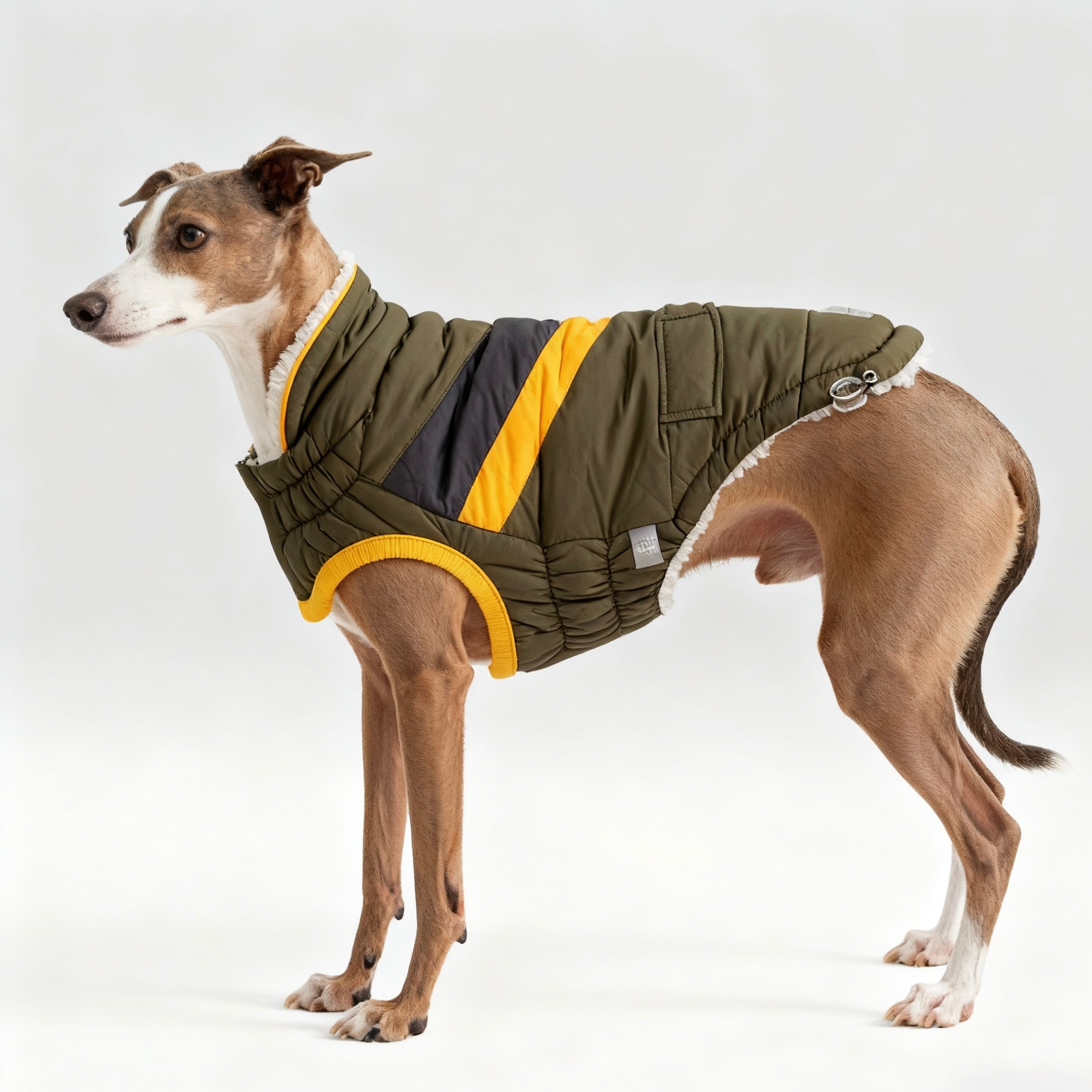 ARIMO “Trail Stripe Puffer” Dog Jacket