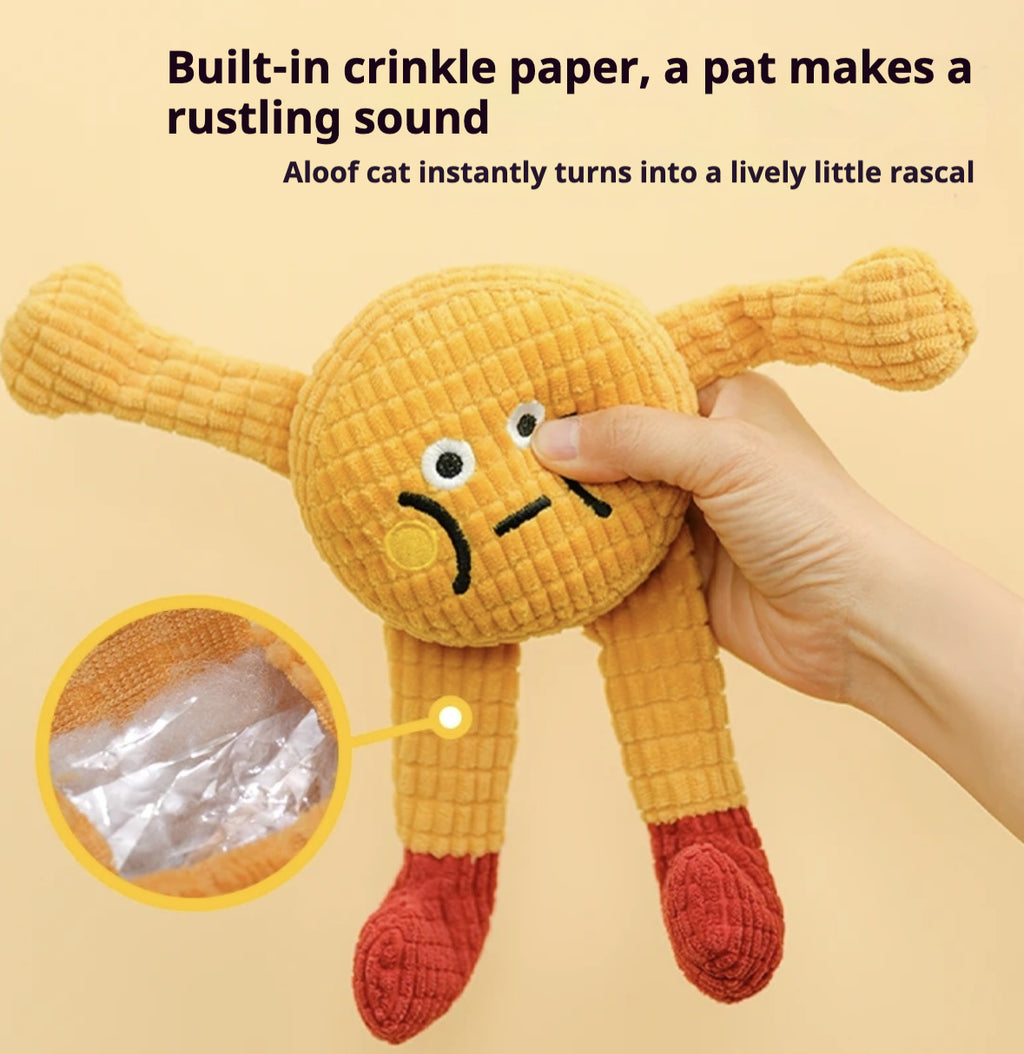 Plush Crinkle Chew Toy – Soft Squeaky Toy