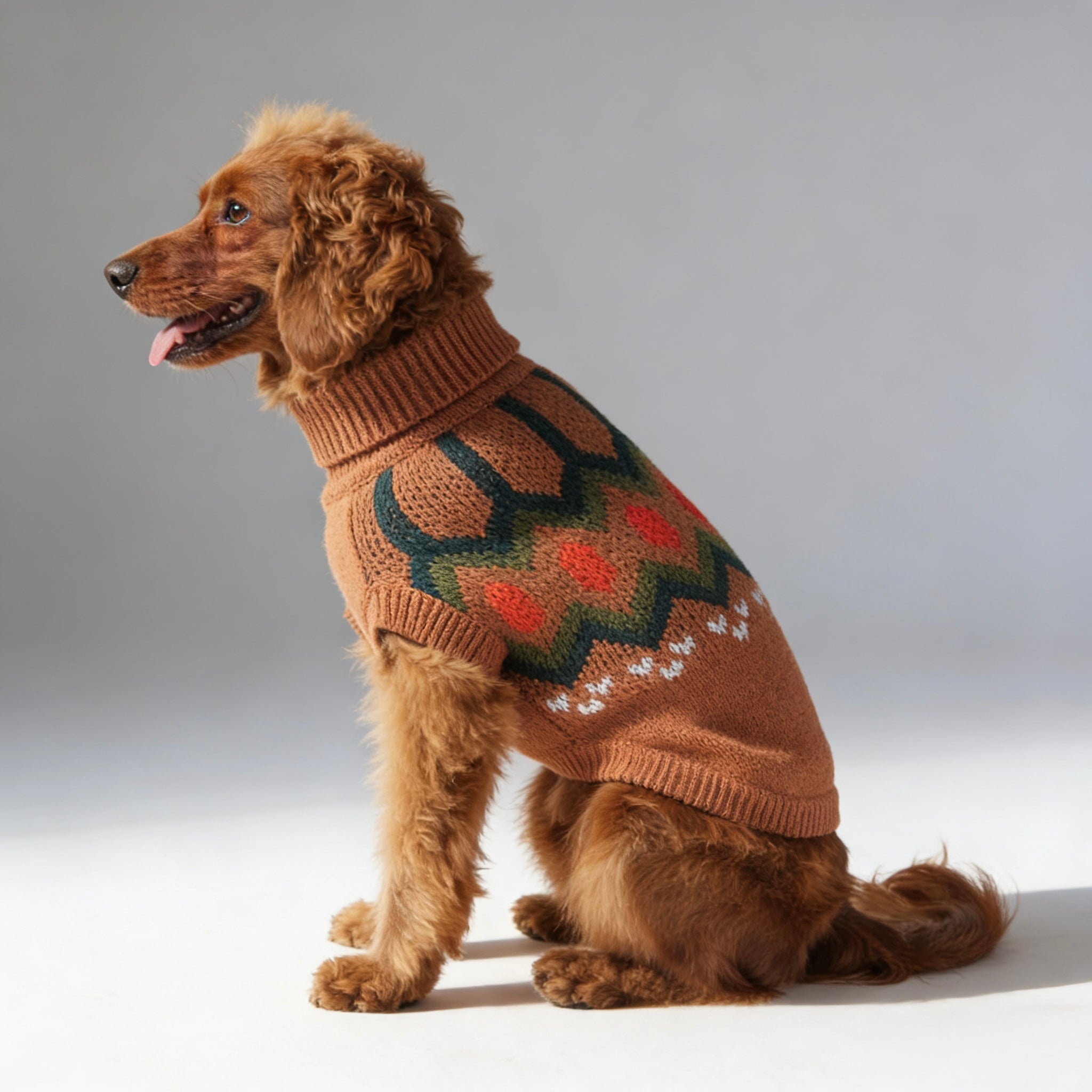 ARIMO “Heritage Knit” Dog Sweater — Hazelnut