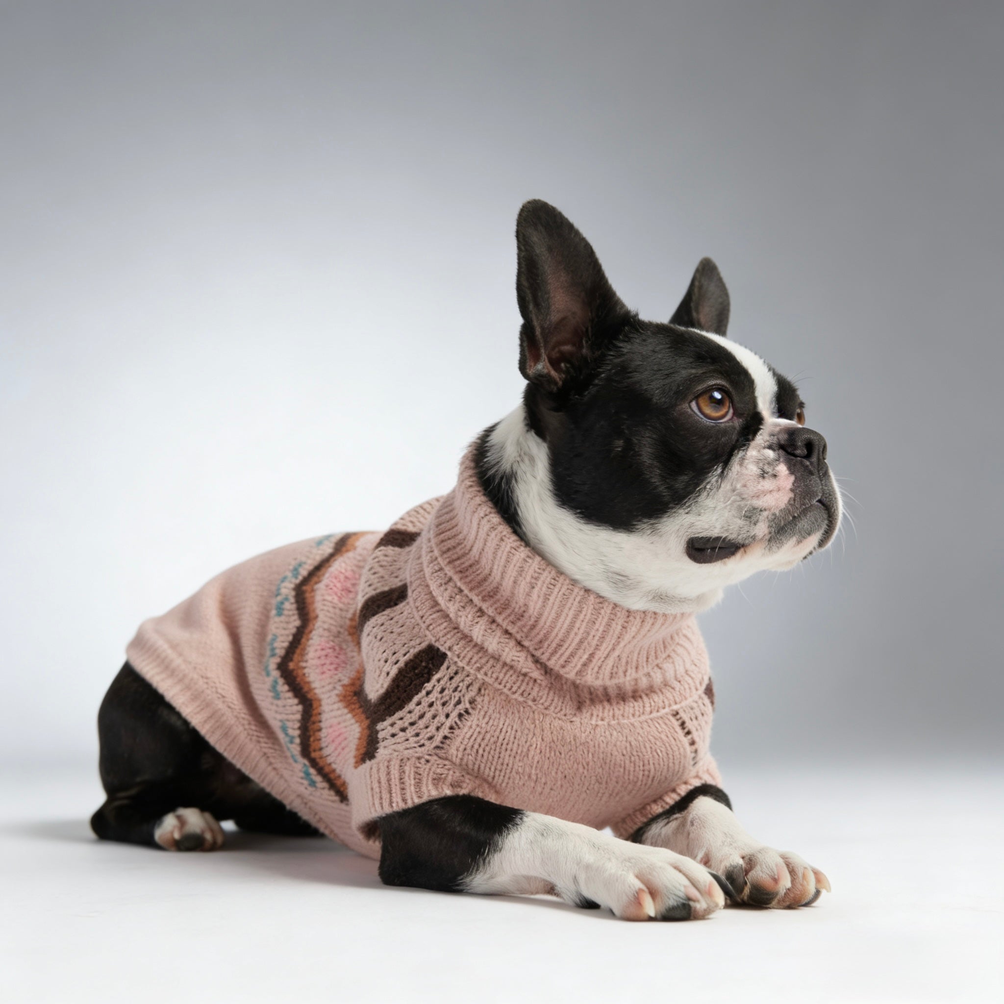 ARIMO “Heritage Knit” Dog Sweater — Pink
