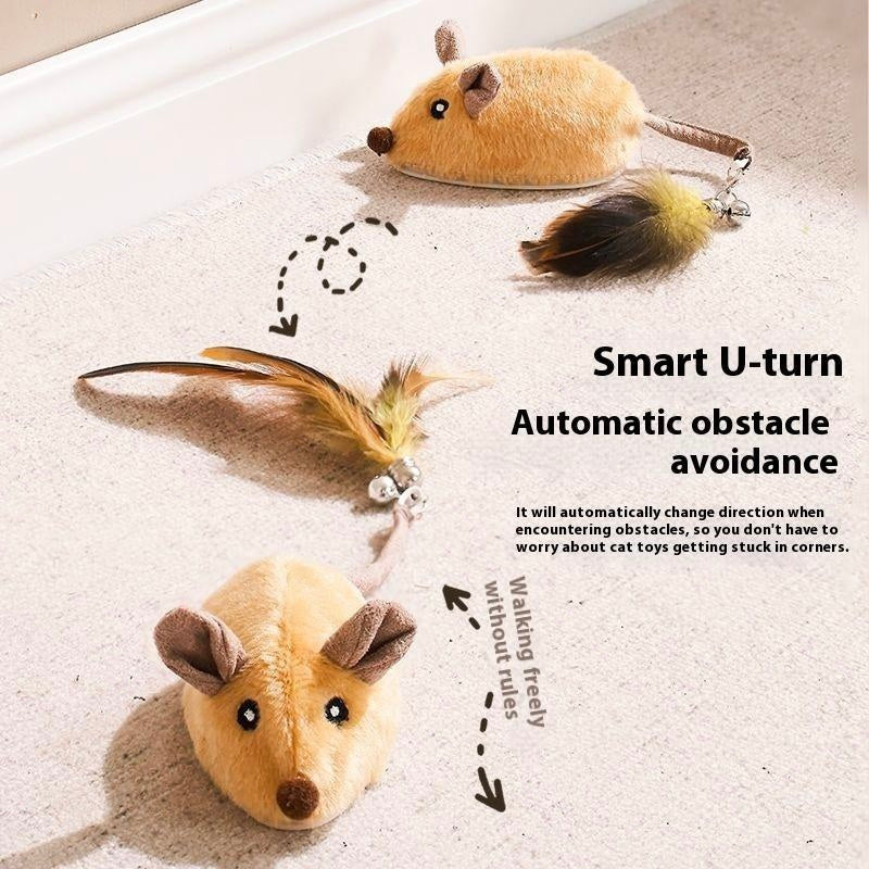 Smart Interactive USB-Charging Cat Mouse Toy