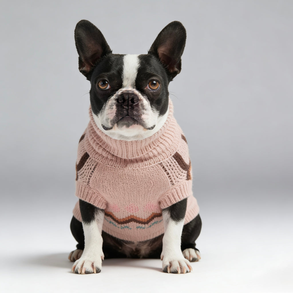 ARIMO “Heritage Knit” Dog Sweater — Pink