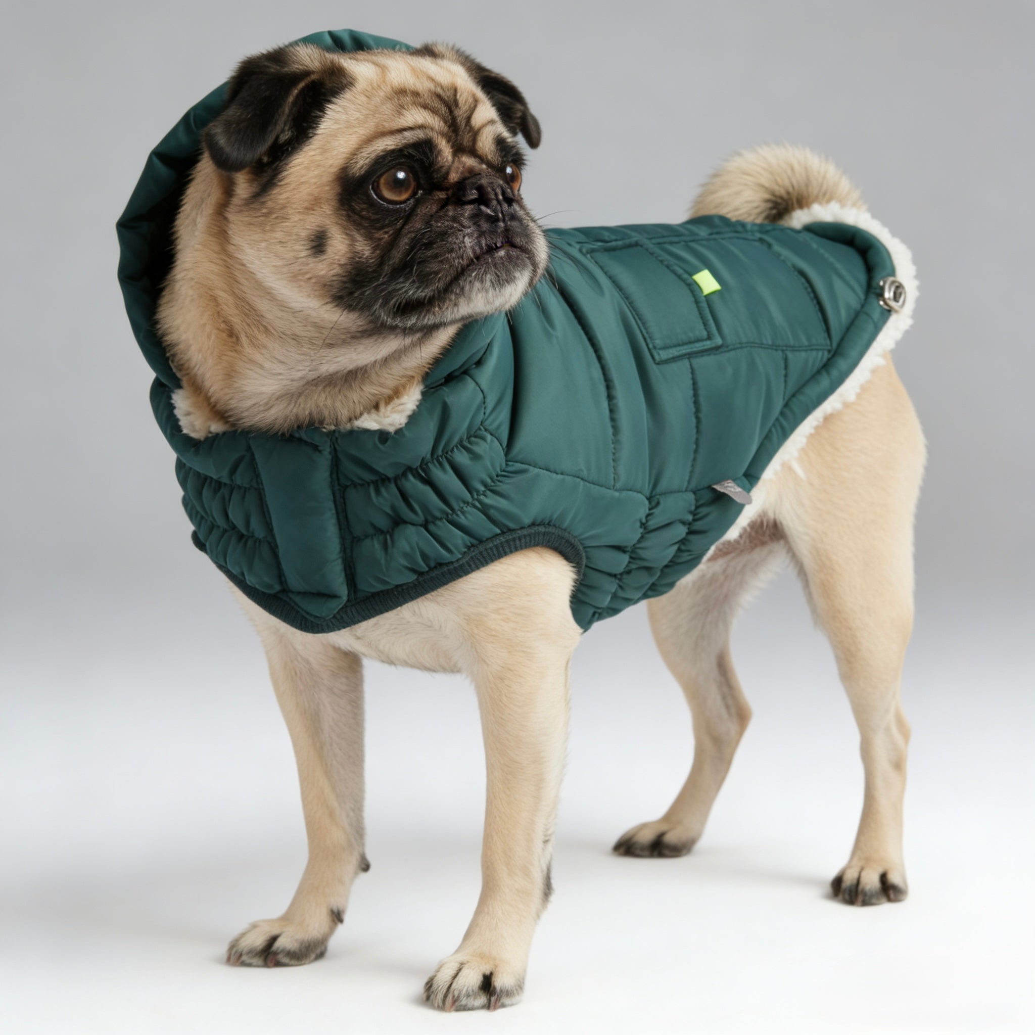 ARIMO “Super Puff” Dog Parka — Teal