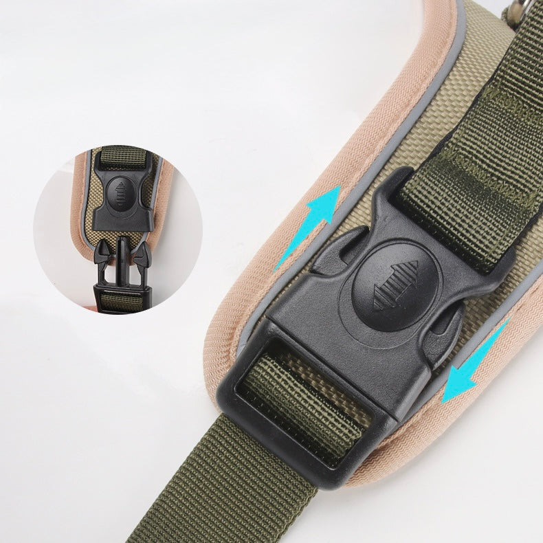 Dog Chest & Back Reflective Commuter Harness with Handle