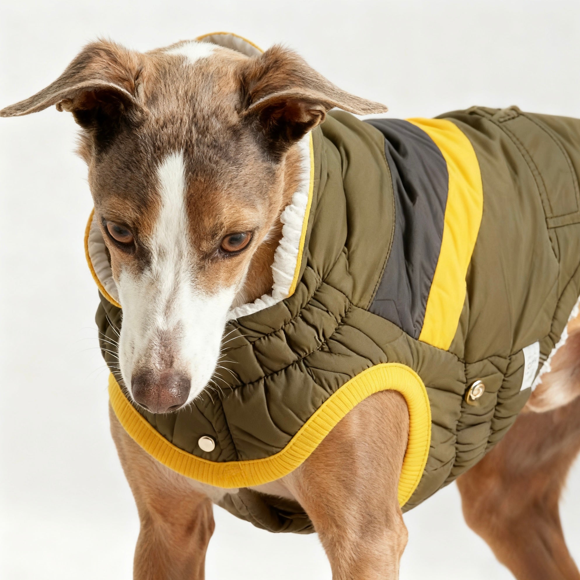 ARIMO “Trail Stripe Puffer” Dog Jacket