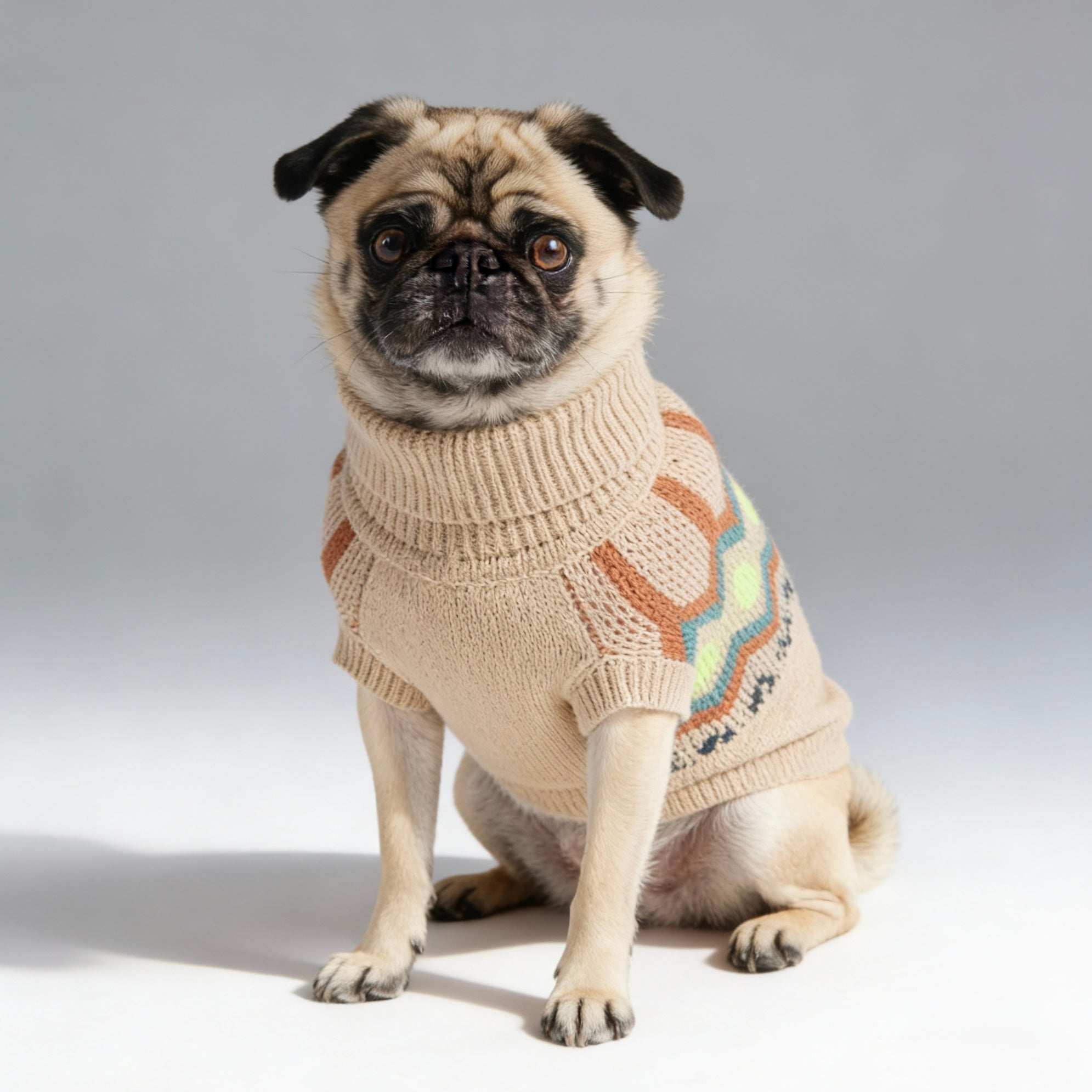 ARIMO “Heritage Knit” Dog Sweater — Sand