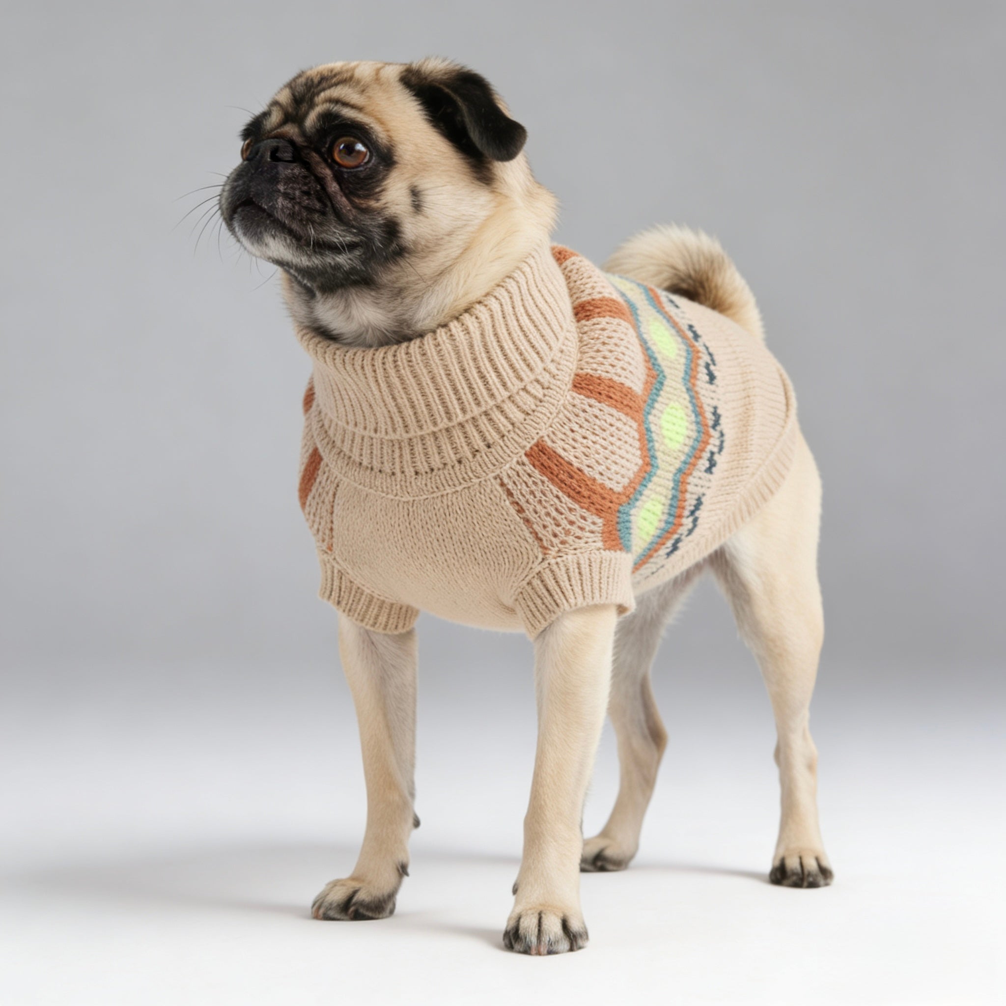 ARIMO “Heritage Knit” Dog Sweater — Sand