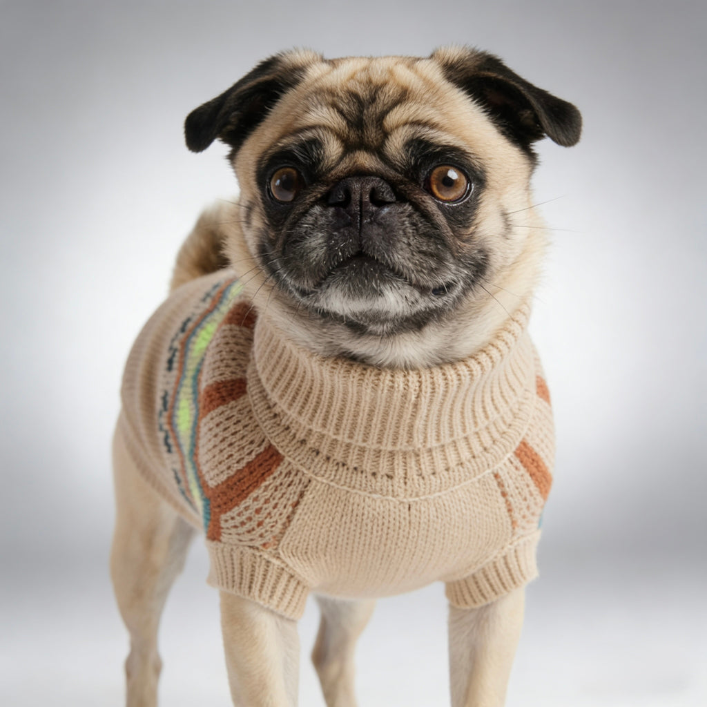 ARIMO “Heritage Knit” Dog Sweater — Sand