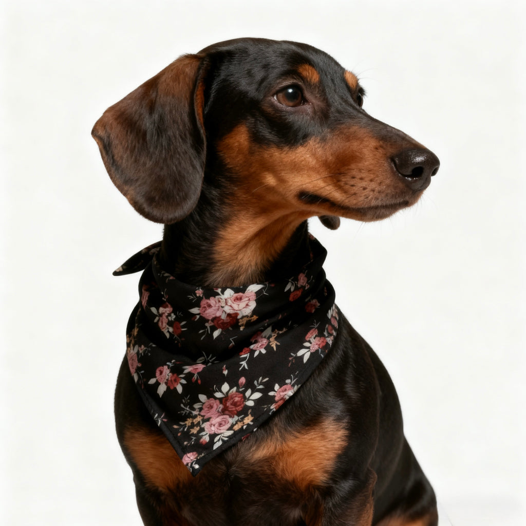 ARIMO “Midnight Rose” Dog Bandana