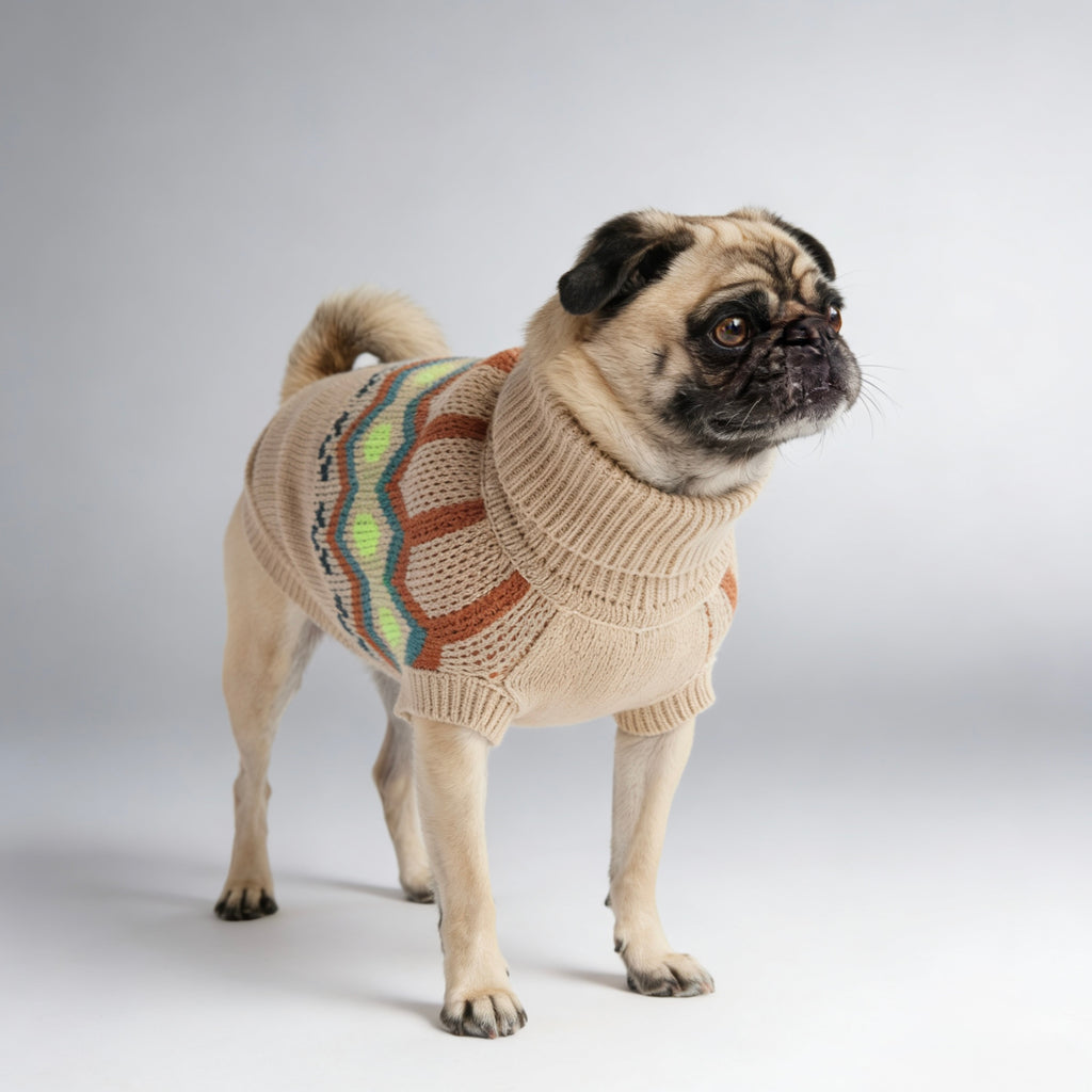 ARIMO “Heritage Knit” Dog Sweater — Sand