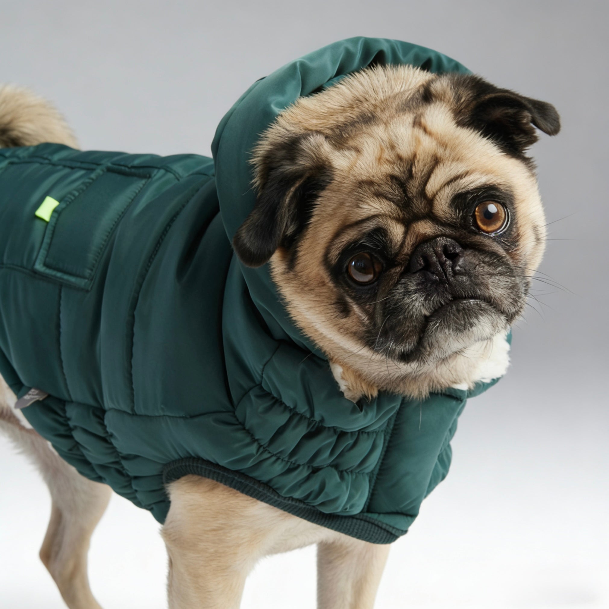 ARIMO “Super Puff” Dog Parka — Teal