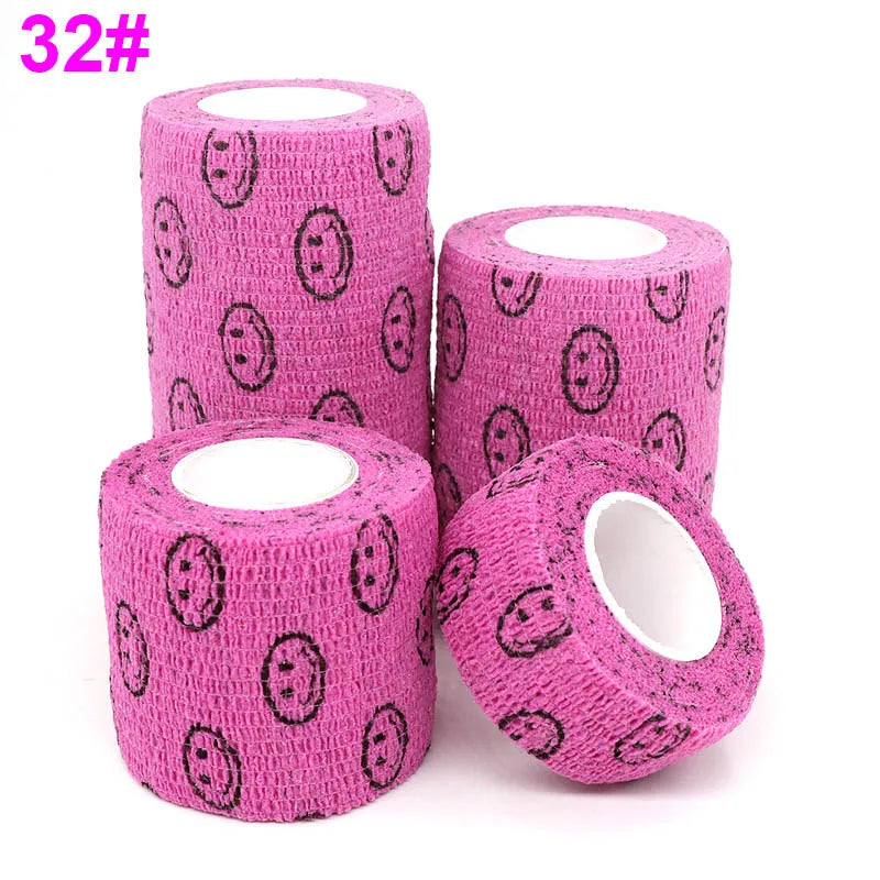 Colorful Bandage, Printed Self-Adhesive Wraps, 2.5cm-10cm