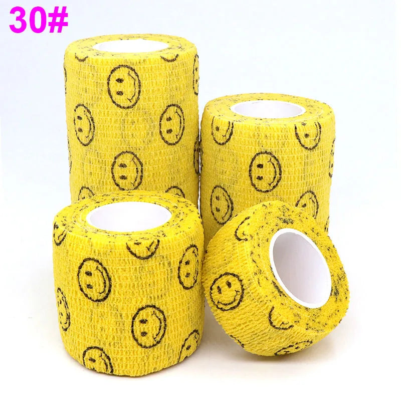 Colorful Bandage, Printed Self-Adhesive Wraps, 2.5cm-10cm