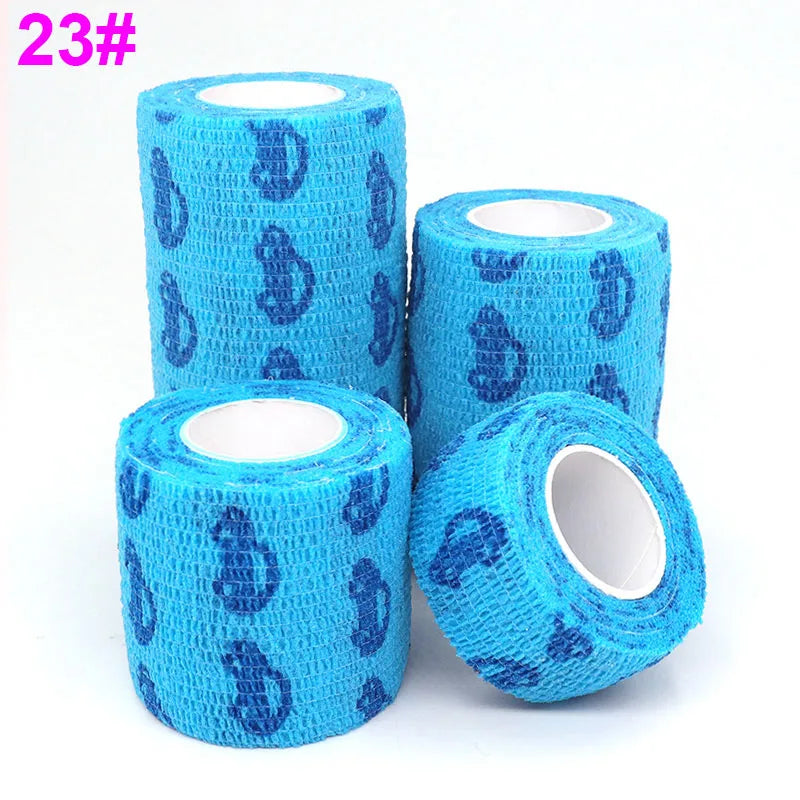 Colorful Bandage, Printed Self-Adhesive Wraps, 2.5cm-10cm