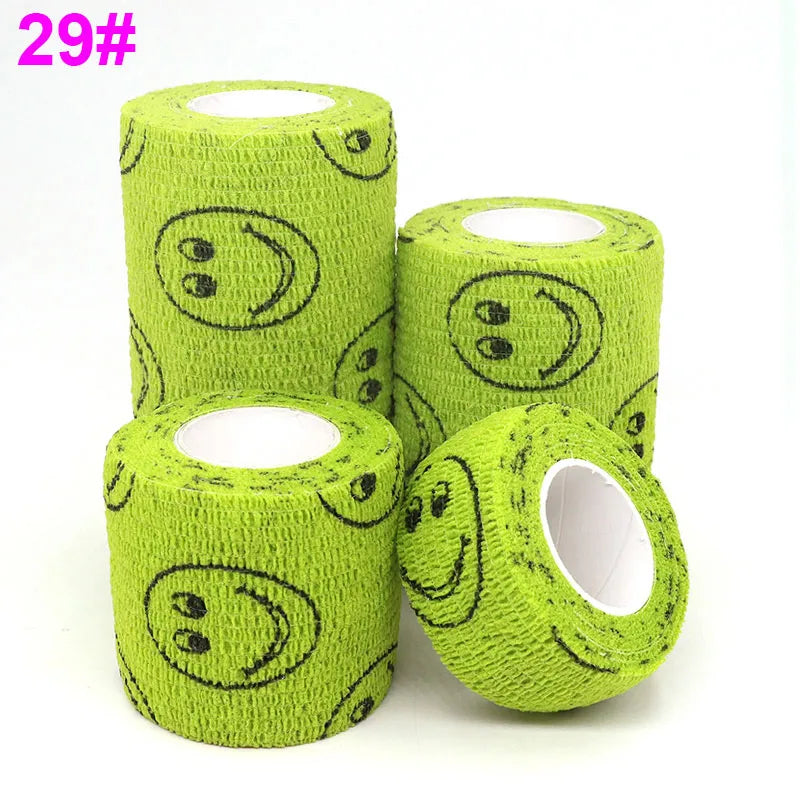 Colorful Bandage, Printed Self-Adhesive Wraps, 2.5cm-10cm