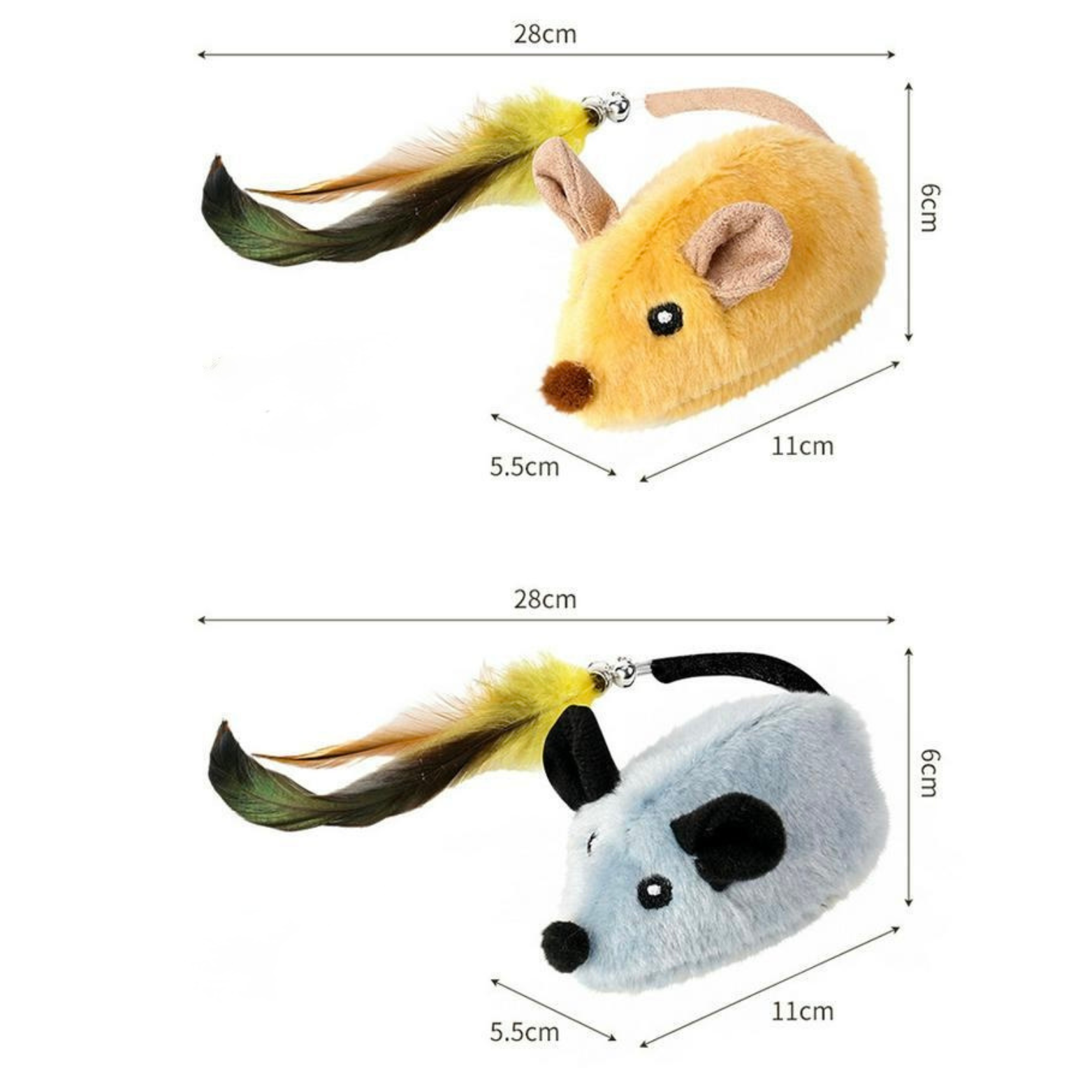 Smart Interactive USB-Charging Cat Mouse Toy