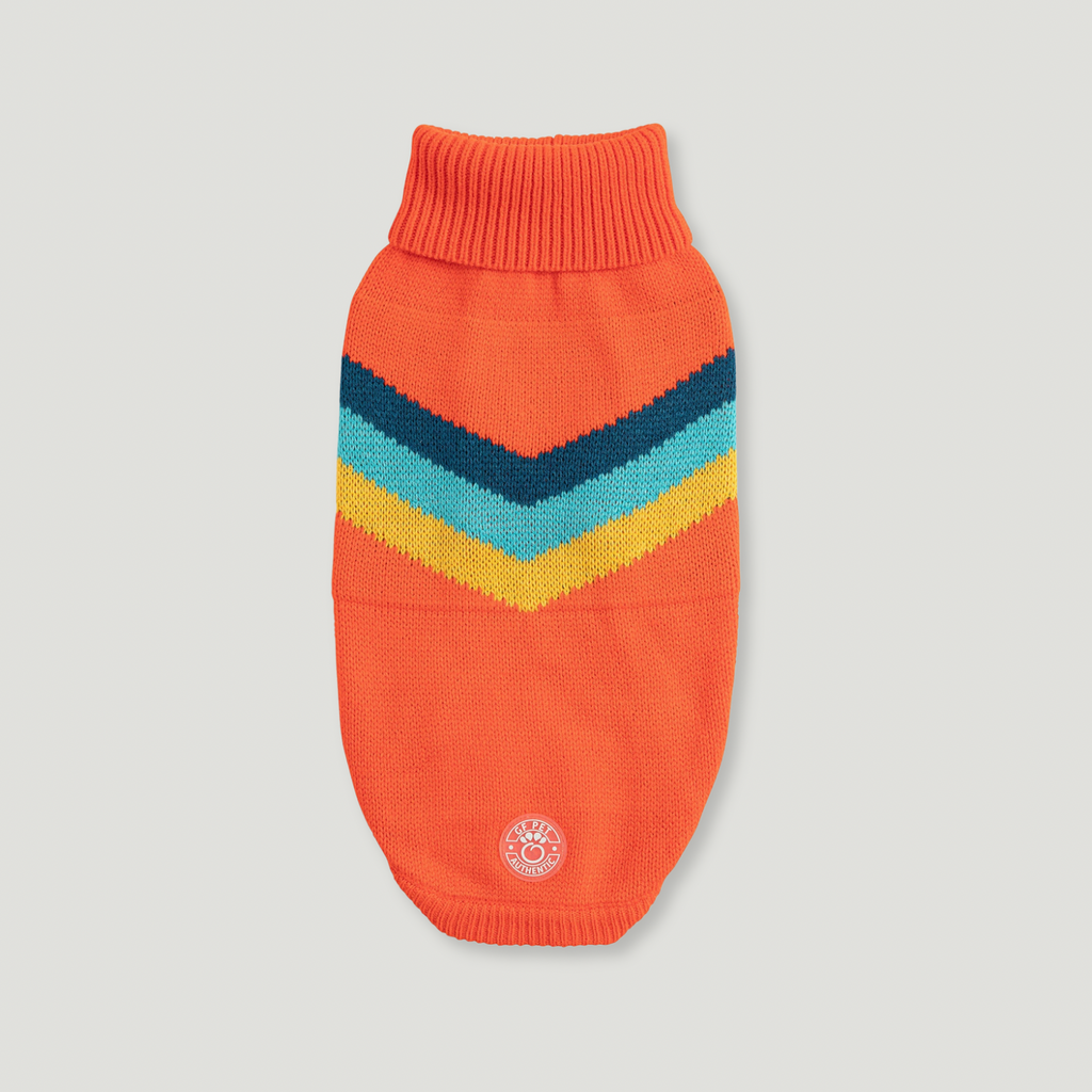 ARIMO “Retro Alpine” Dog Sweater — Orange