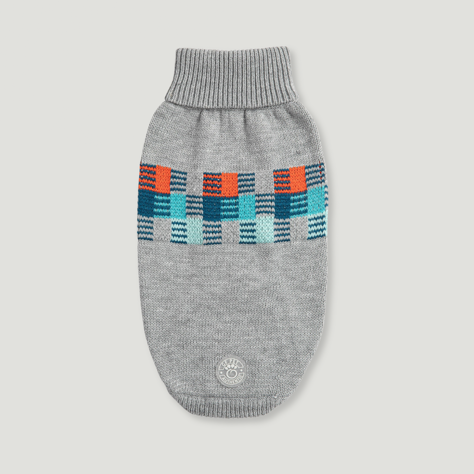 ARIMO “Winter Sailor” Dog Sweater — Grey Multi