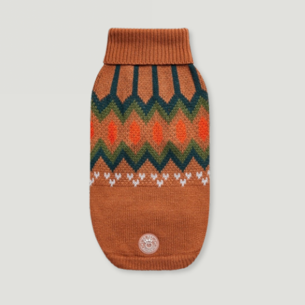 ARIMO “Heritage Knit” Dog Sweater — Hazelnut