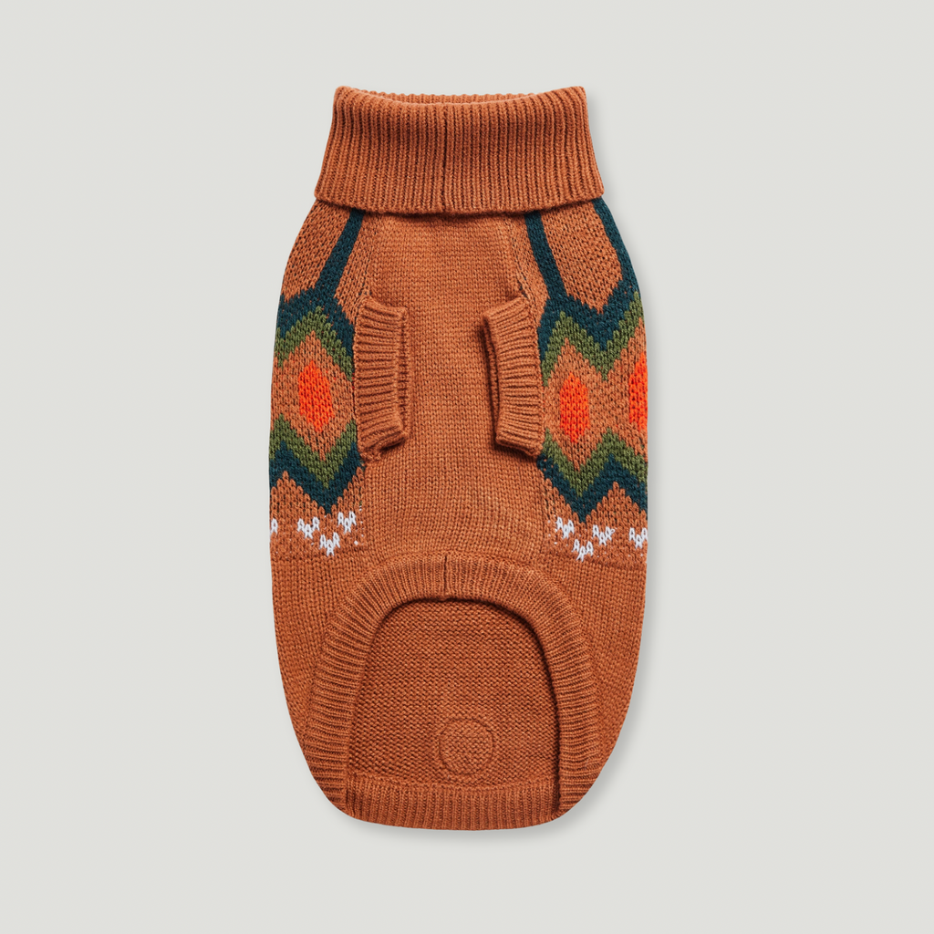 ARIMO “Heritage Knit” Dog Sweater — Hazelnut