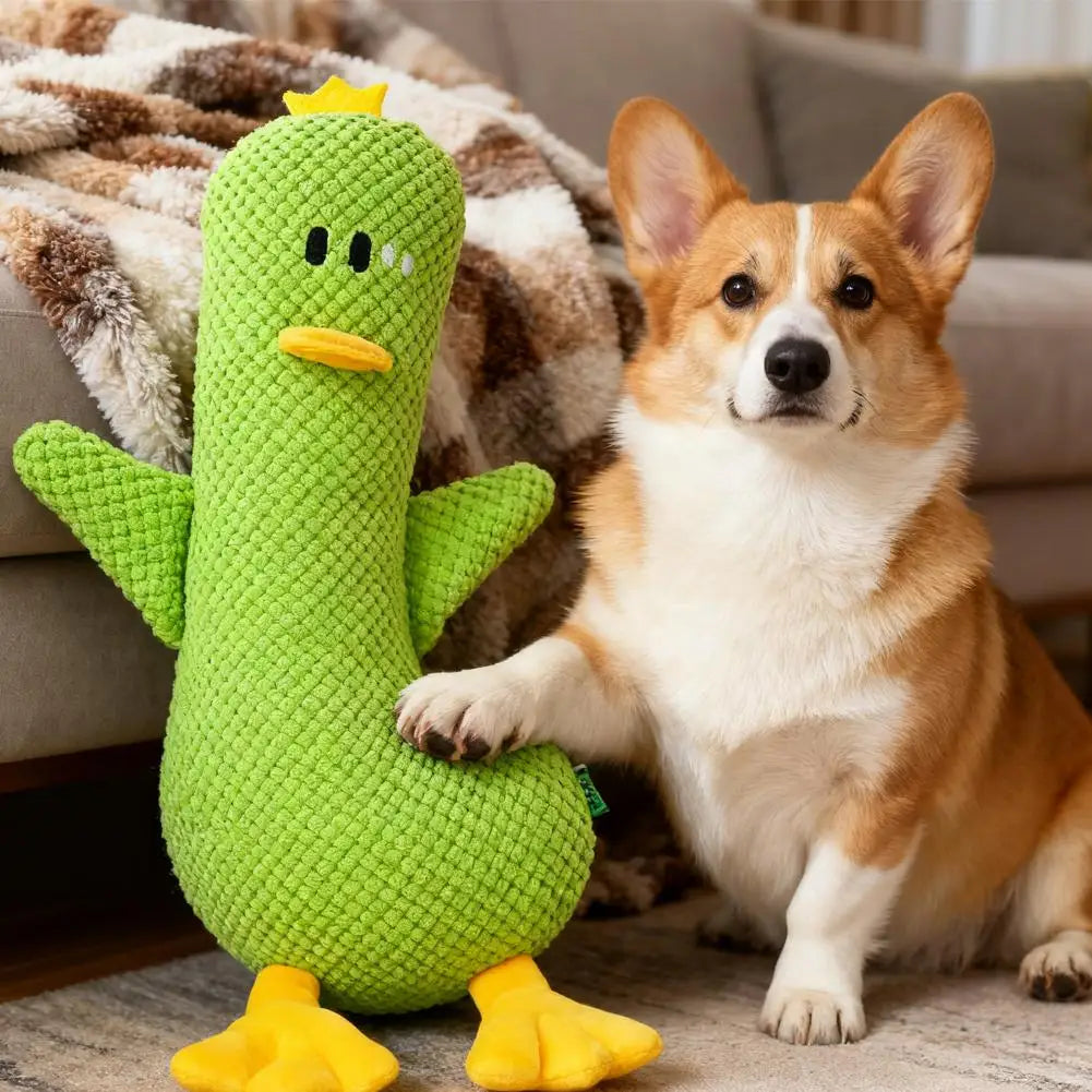 Plush Duck Squeaky Dog Toy