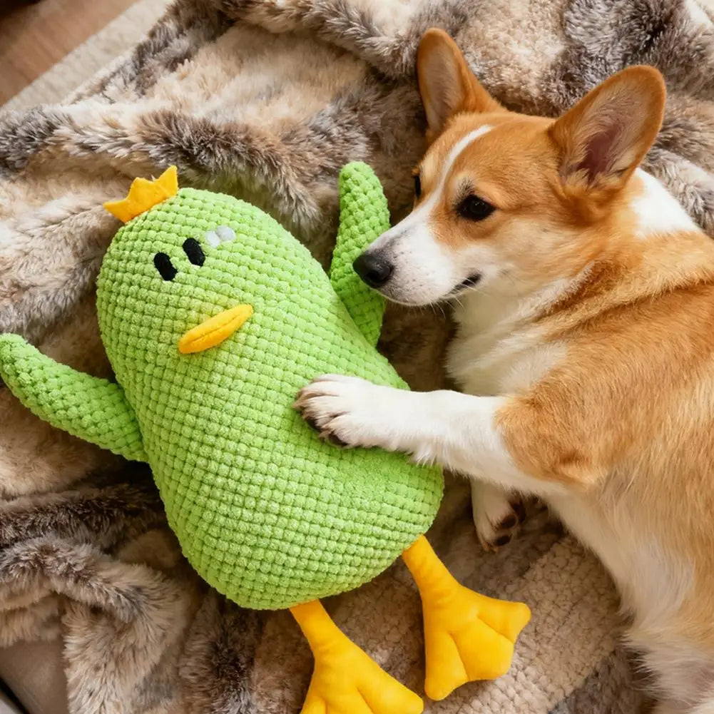 Plush Duck Squeaky Dog Toy