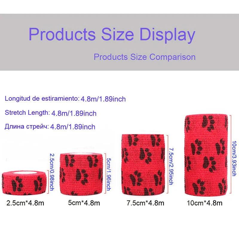 Colorful Bandage, Printed Self-Adhesive Wraps, 2.5cm-10cm