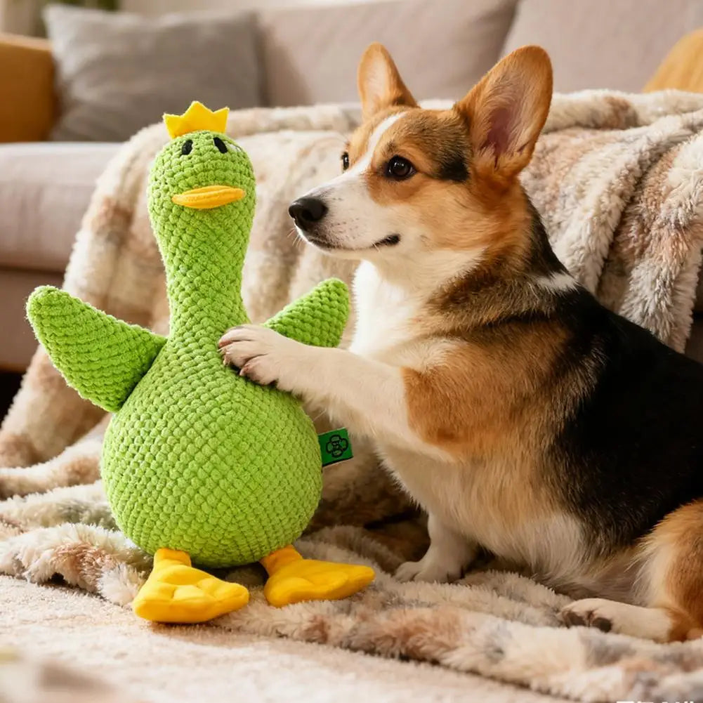 Plush Duck Squeaky Dog Toy