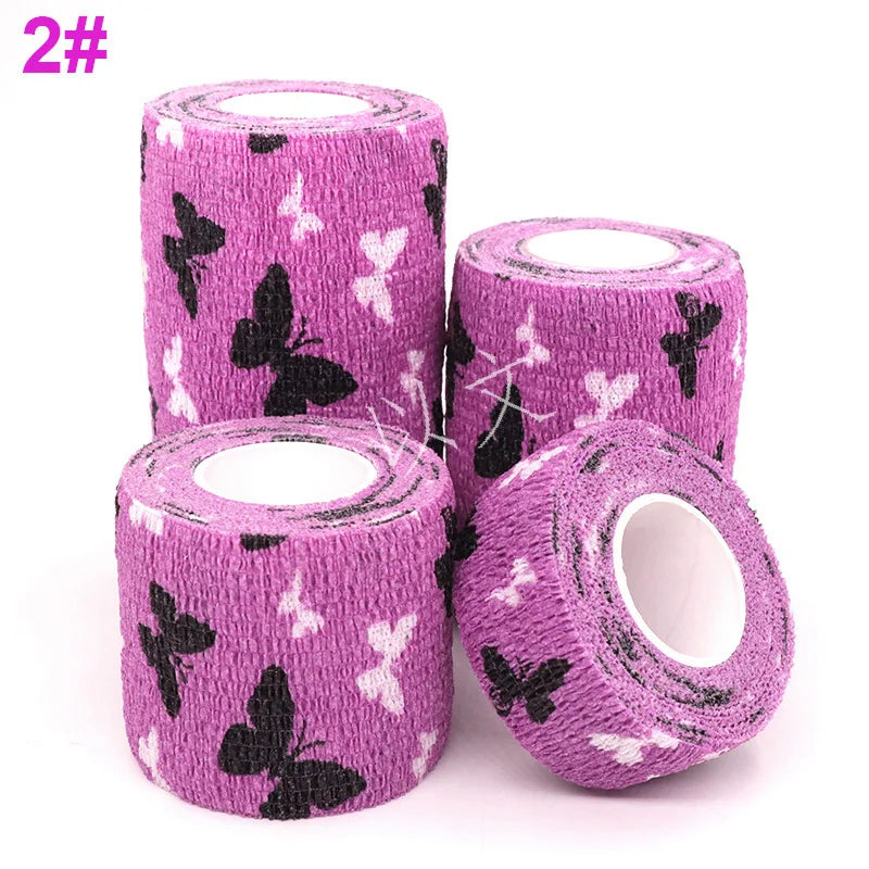 Colorful Bandage, Printed Self-Adhesive Wraps, 2.5cm-10cm