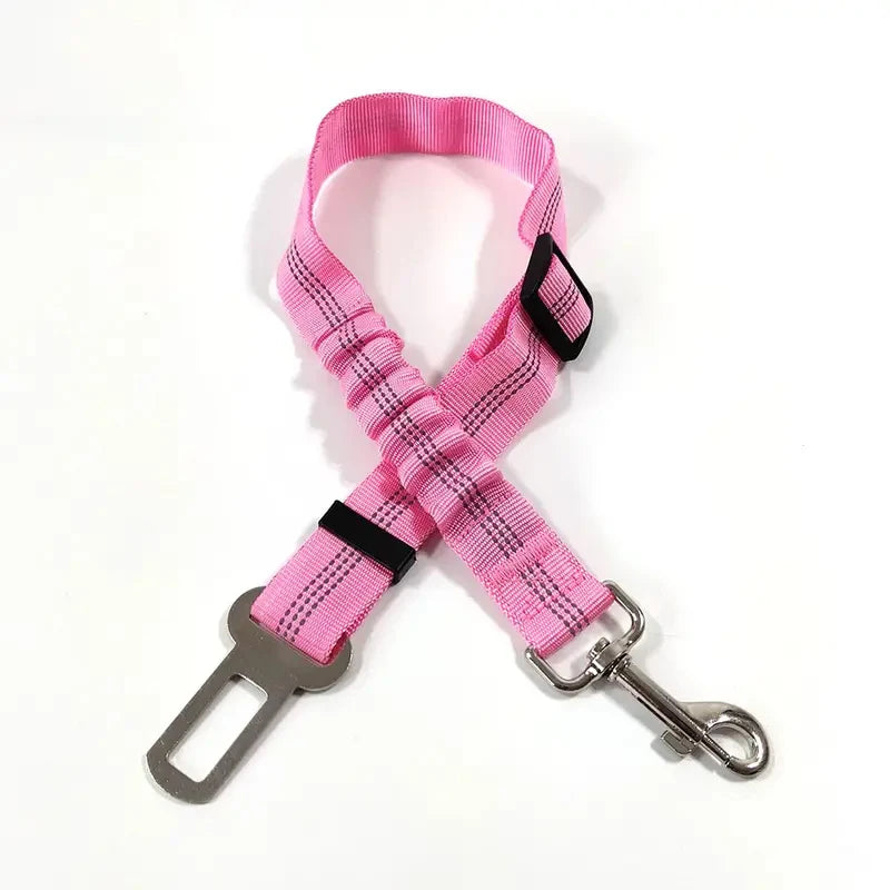 Adjustable Reflective Dog Car Seat Belt with Shock Absorber