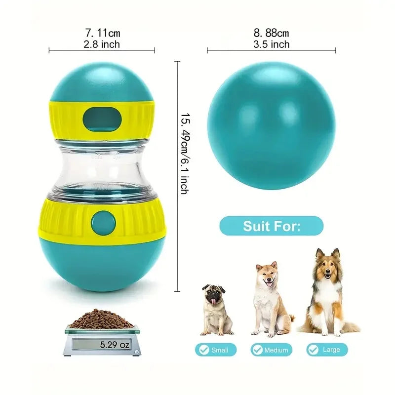 Interactive Treat Dispensing Dog Ball