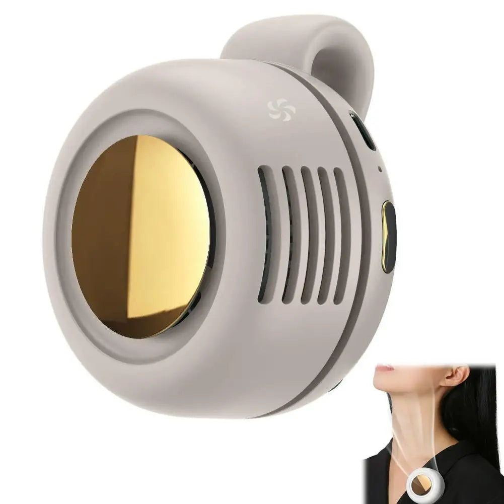 Portable Bladeless Clip Fan – 3 Speed USB Rechargeable