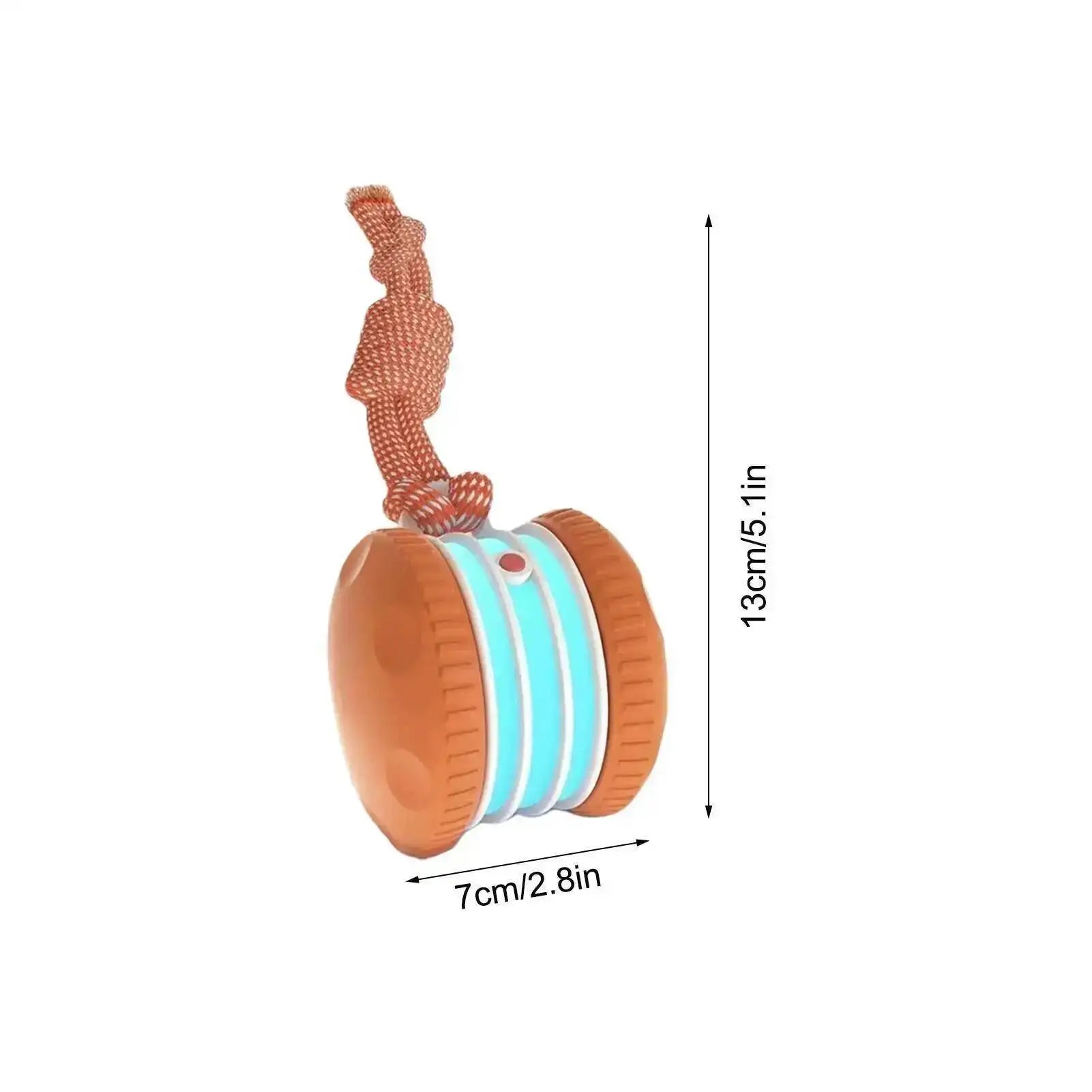 Interactive Smart Rolling Dog Ball with Rope