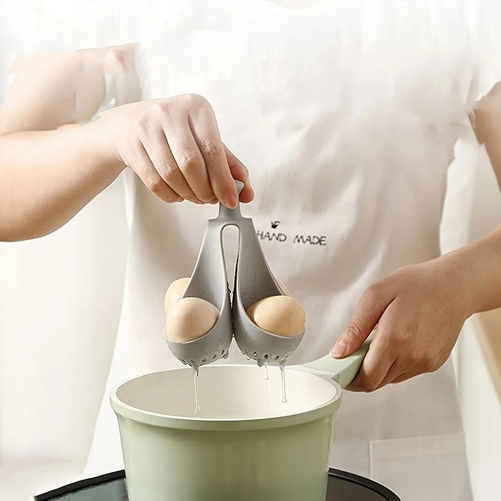 Silicone Egg Cooker High-Temperature Resistant Silicone Steaming Eggs Boiler for Home Quick Breakfast Prep Kitchen Tools