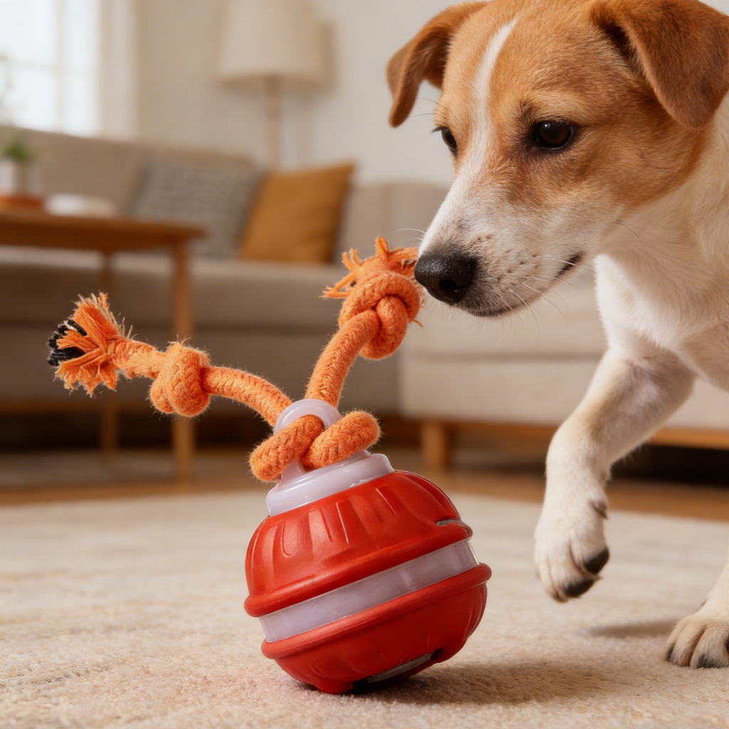 Interactive Motion-Activated Dog Ball Toy
