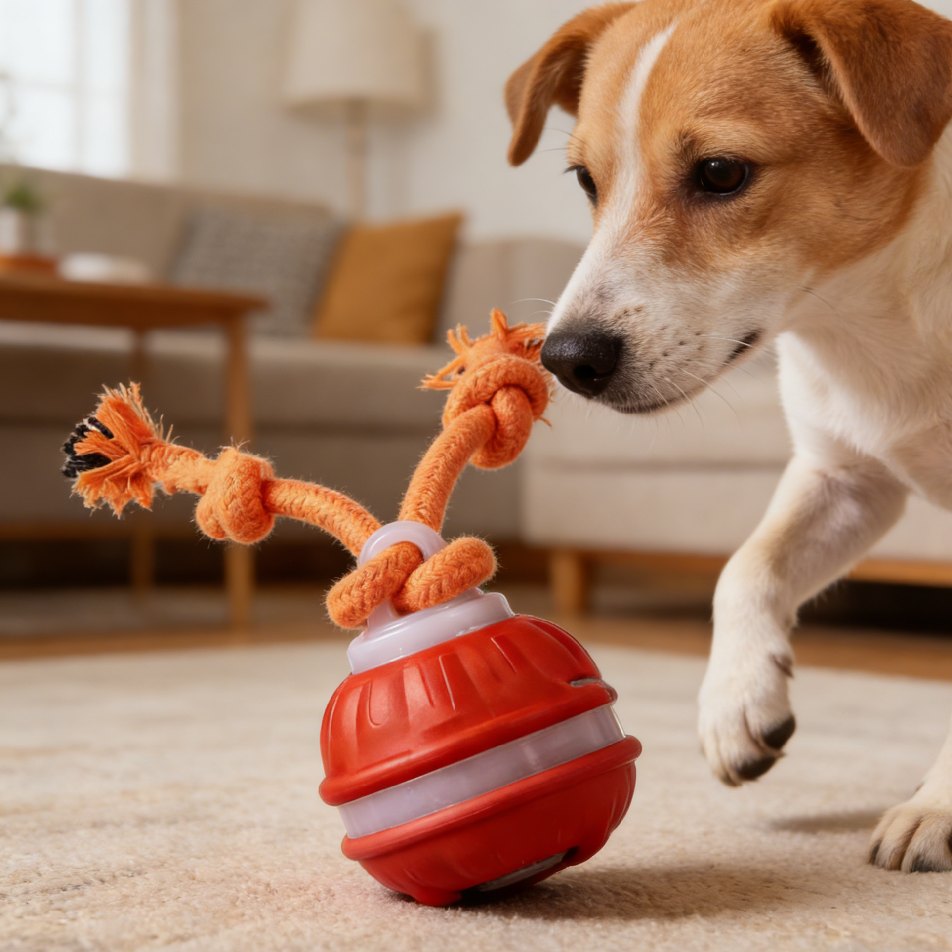 Interactive Motion-Activated Dog Ball Toy