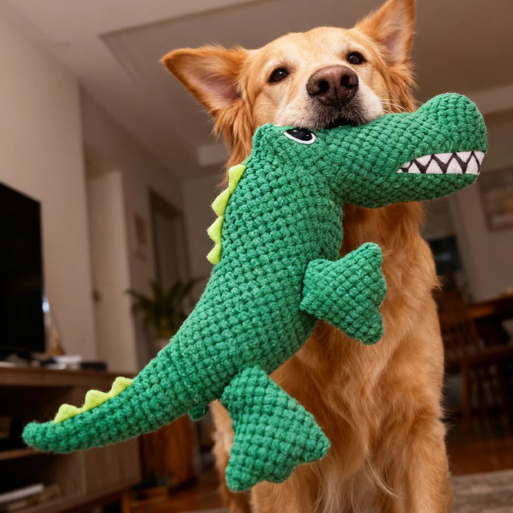 Croc Chew Buddy Plush Dog Toy