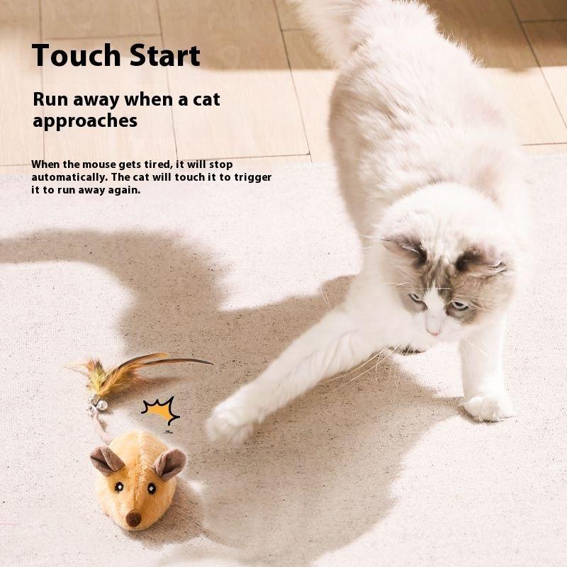 Smart Interactive USB-Charging Cat Mouse Toy