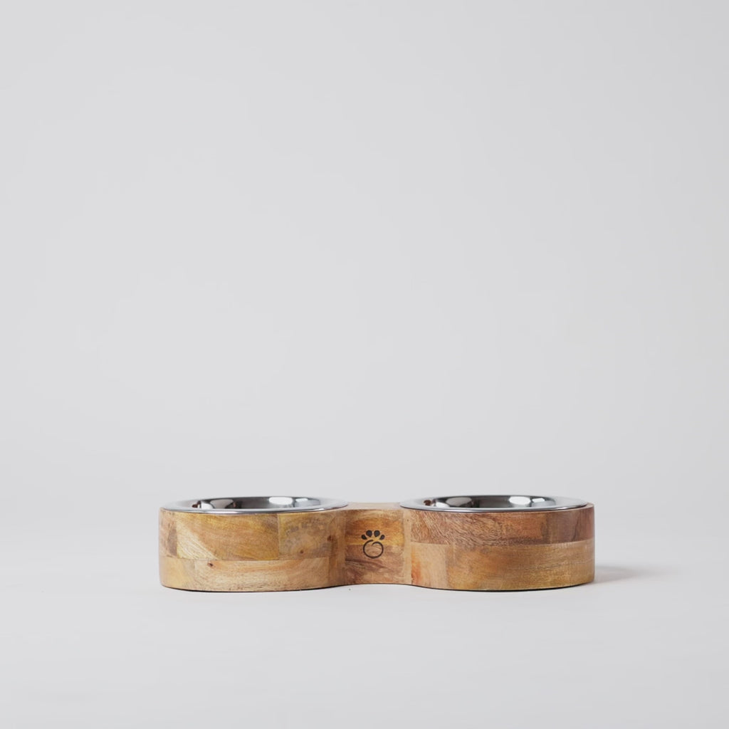 Handcrafted Figure-8 Mango Wood Bowl