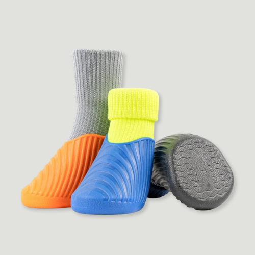 4PCS Dog Shoes Waterproof Fall Winter Pet Snow Boots