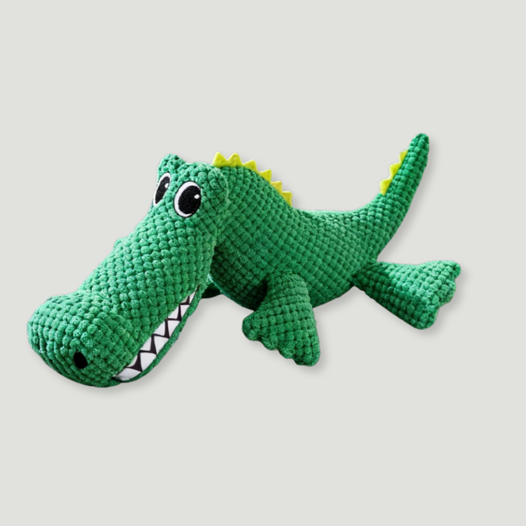 Croc Chew Buddy Plush Dog Toy